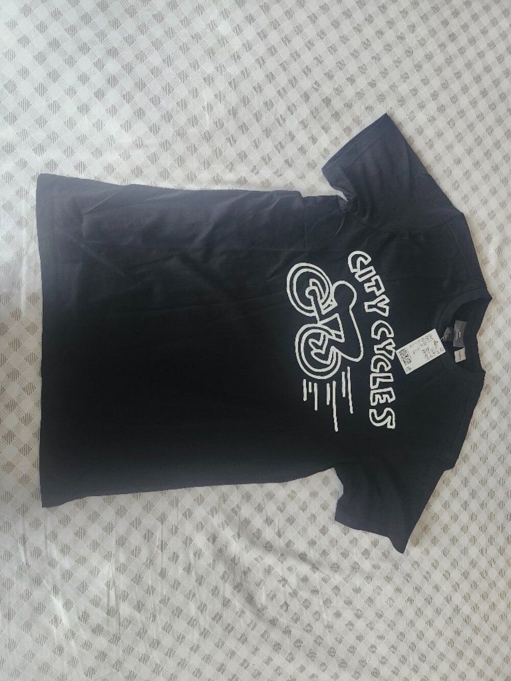 H&M Keith Haring City Cycles Graphic T-Shirt Black Men’s XS NWT